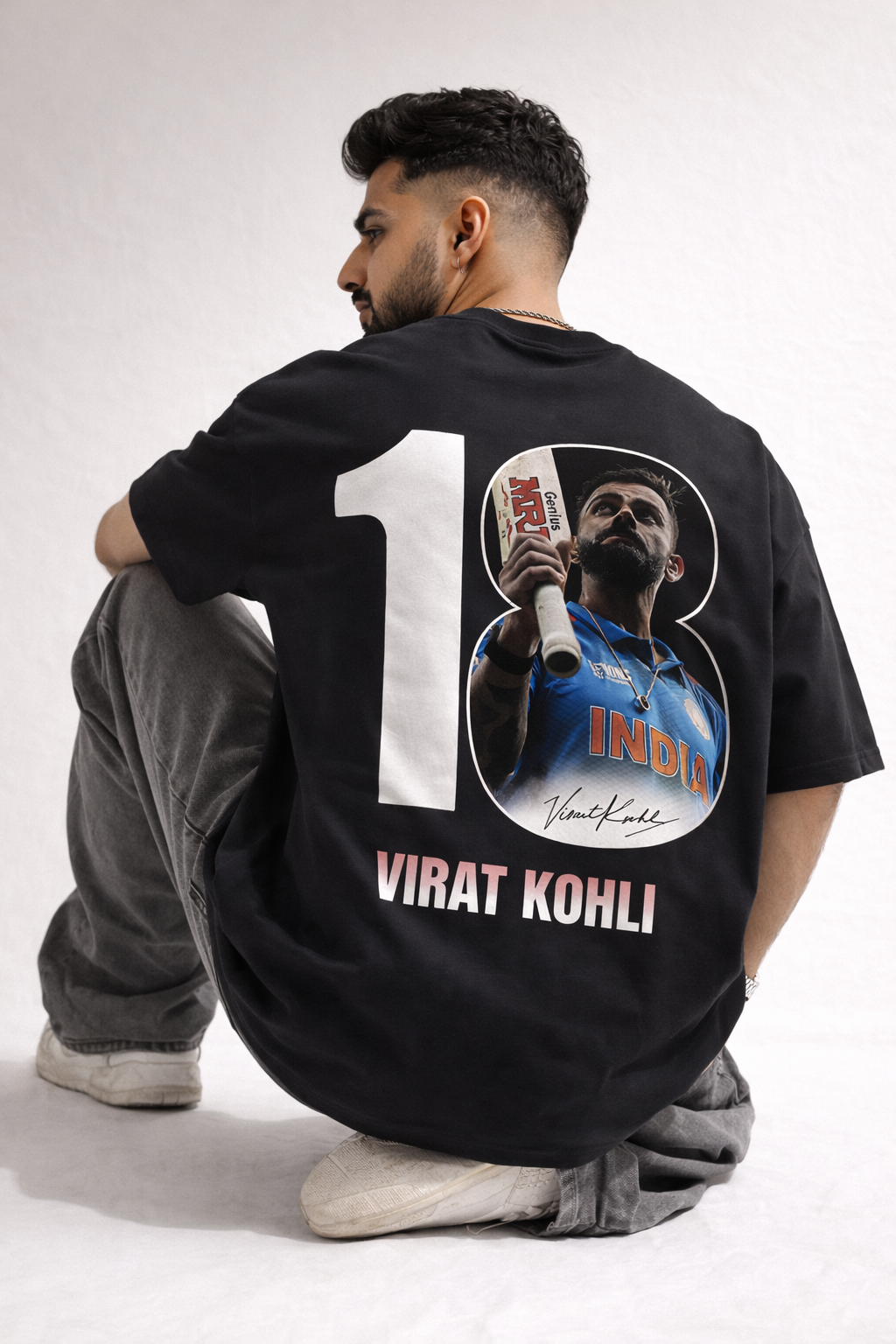 King 18 Cricket Oversized T-Shirt